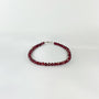 Bracelet Grenat - Perles facettées