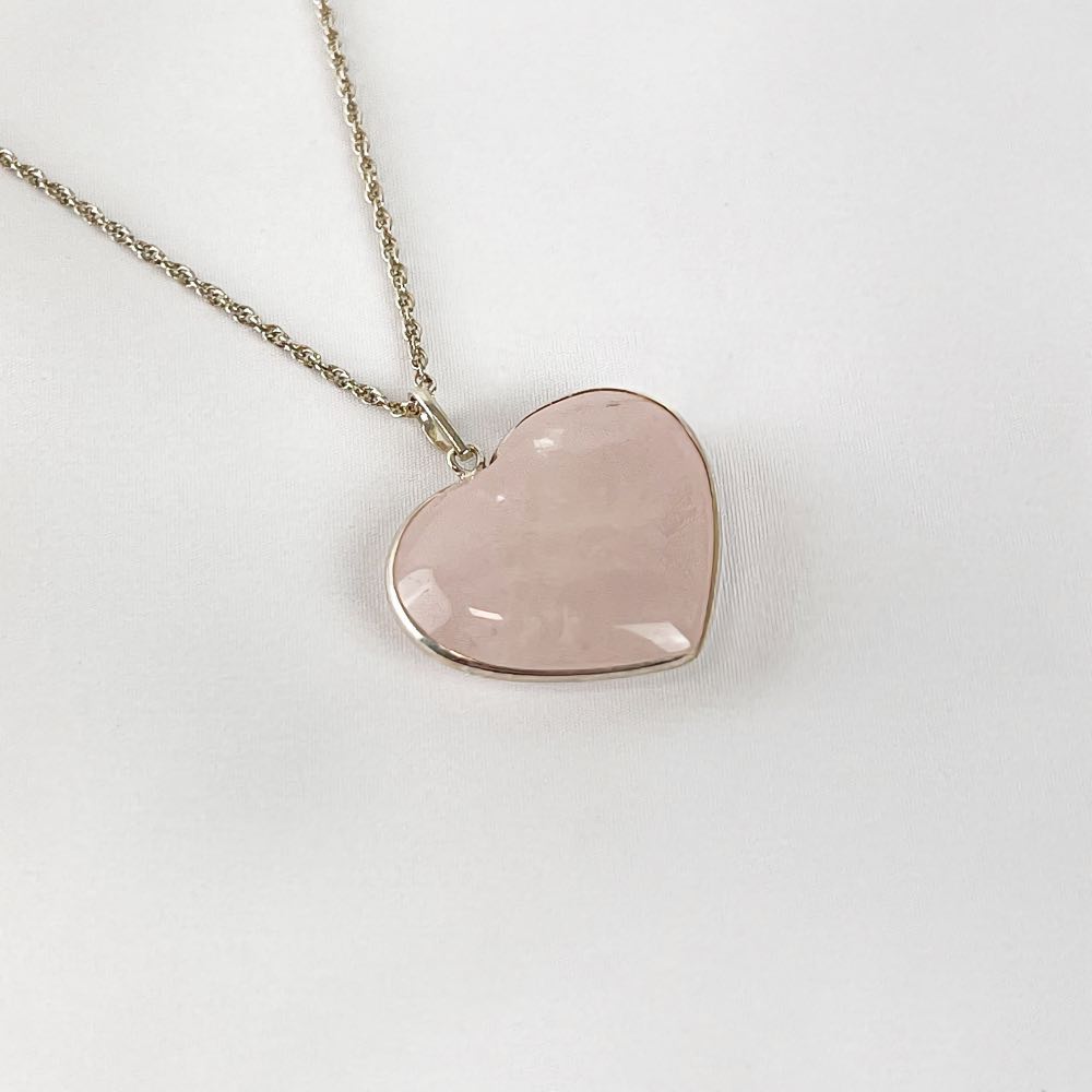 Pendentif Quartz Rose