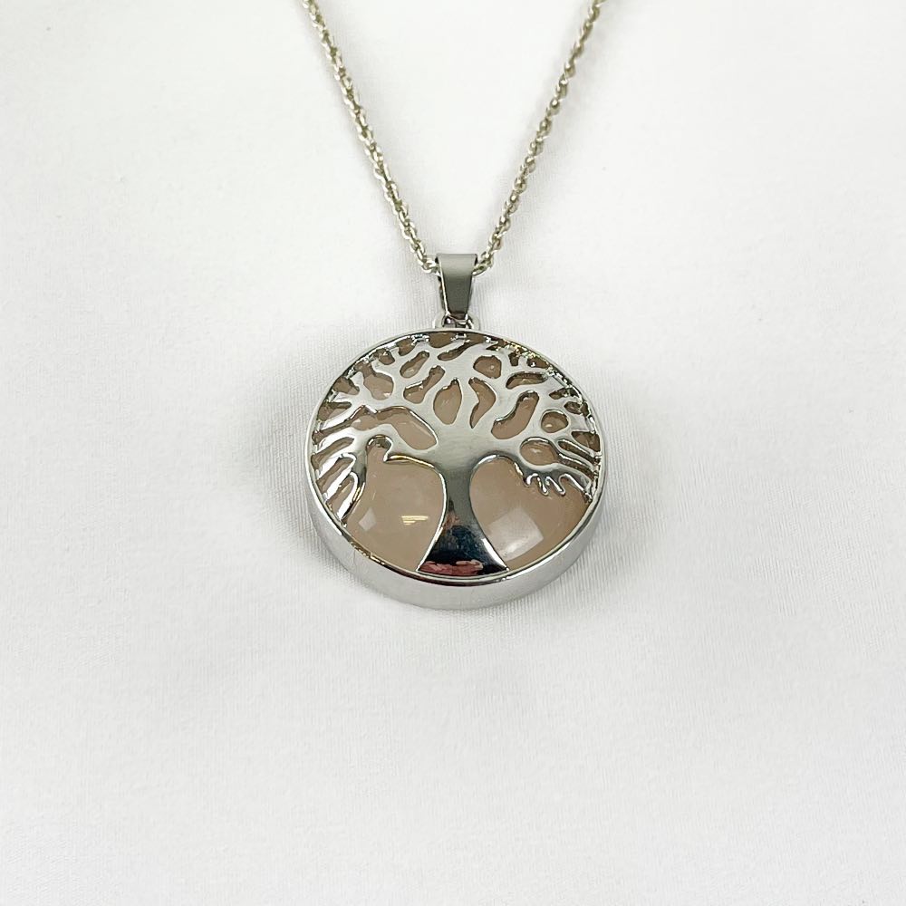 Pendentif Quartz Rose