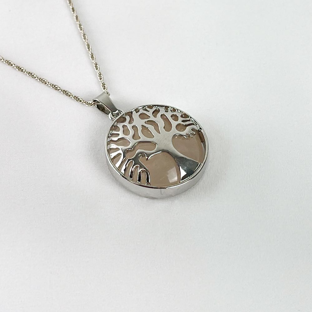 Pendentif Quartz Rose