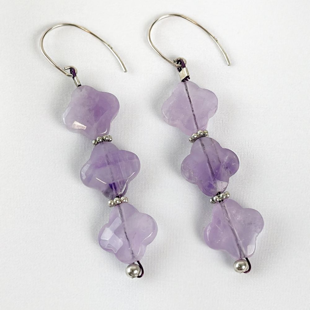 Boucle d'oreille Améthyste