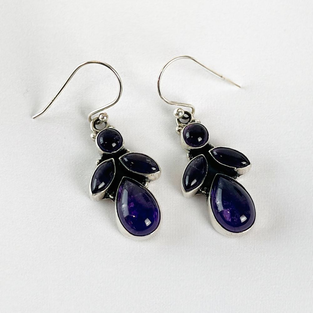 Boucle d'oreille Améthyste