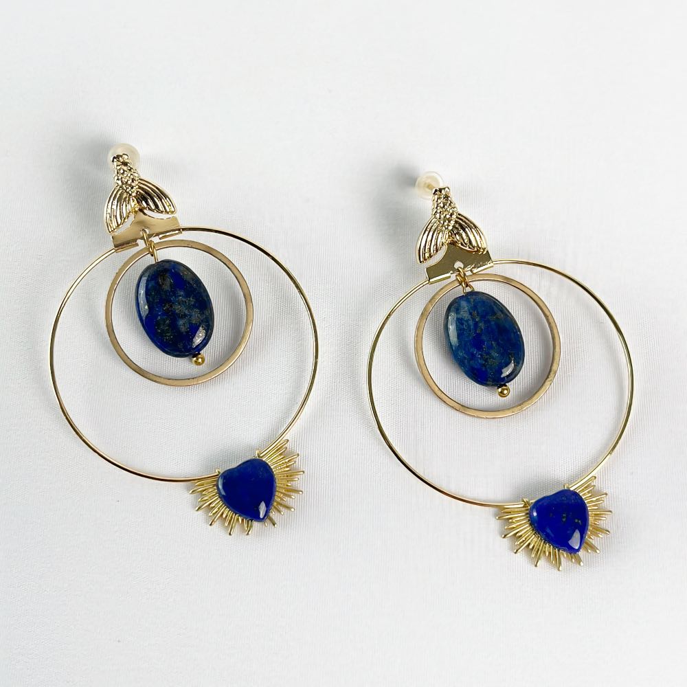 Boucle d'oreille Lapis Lazuli