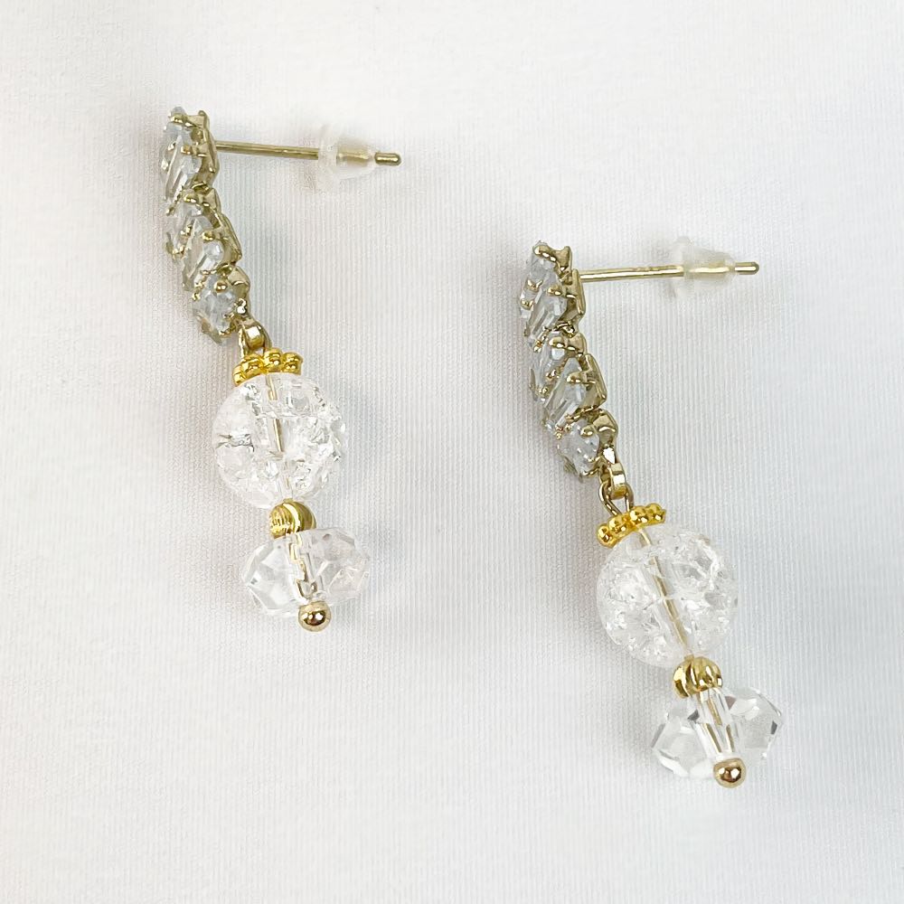 Boucle d'oreille Cristal de Roche