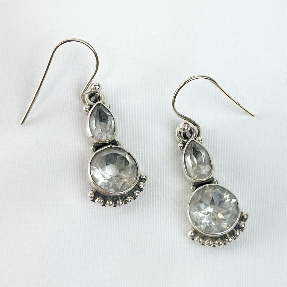 Boucle d'oreille Cristal de Roche