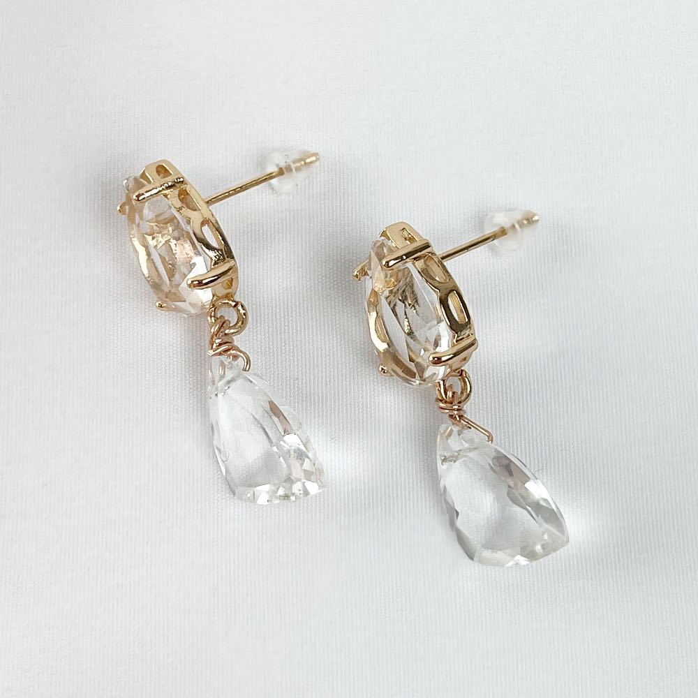 Boucle d'oreille Cristal de Roche