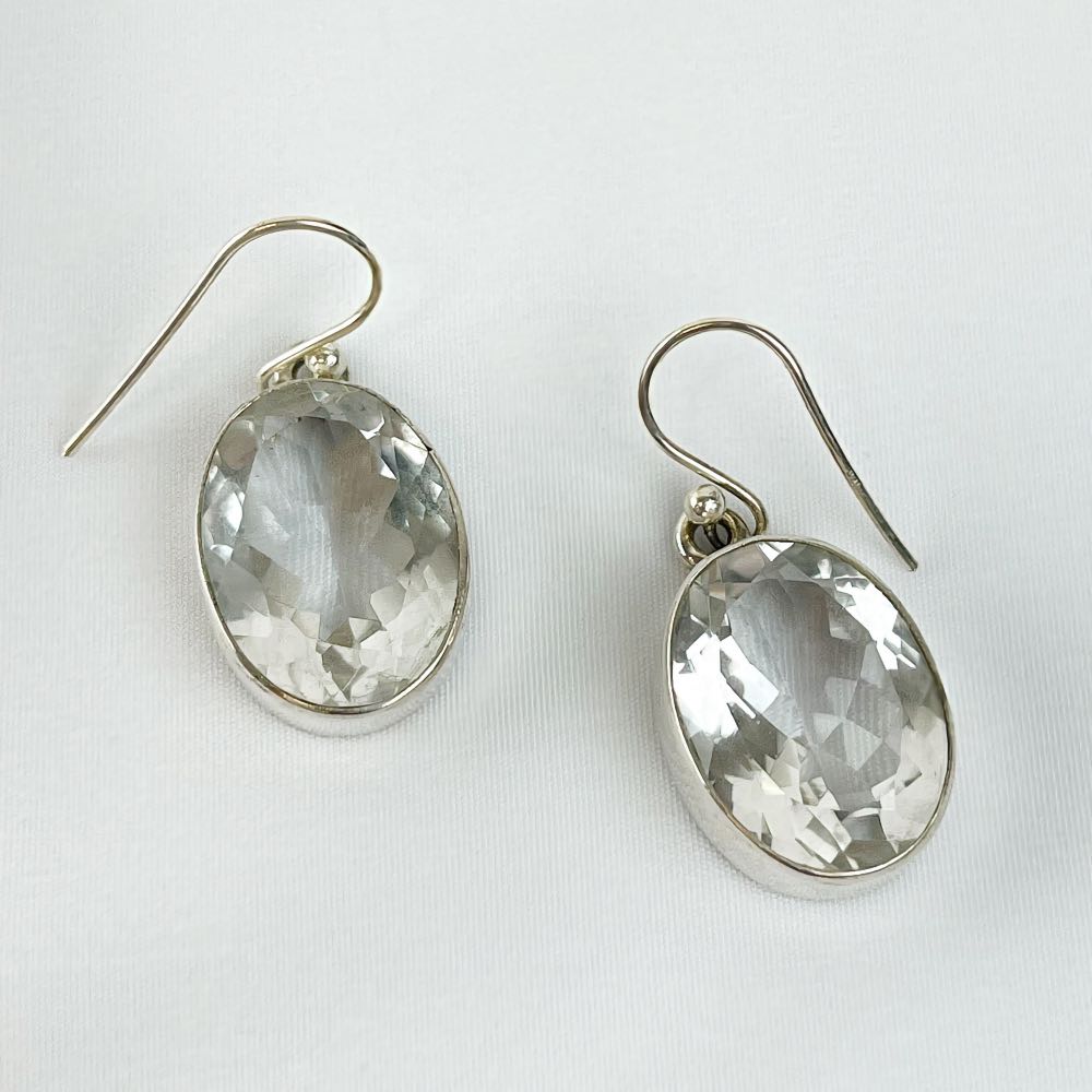 Boucle d'oreille Cristal de Roche