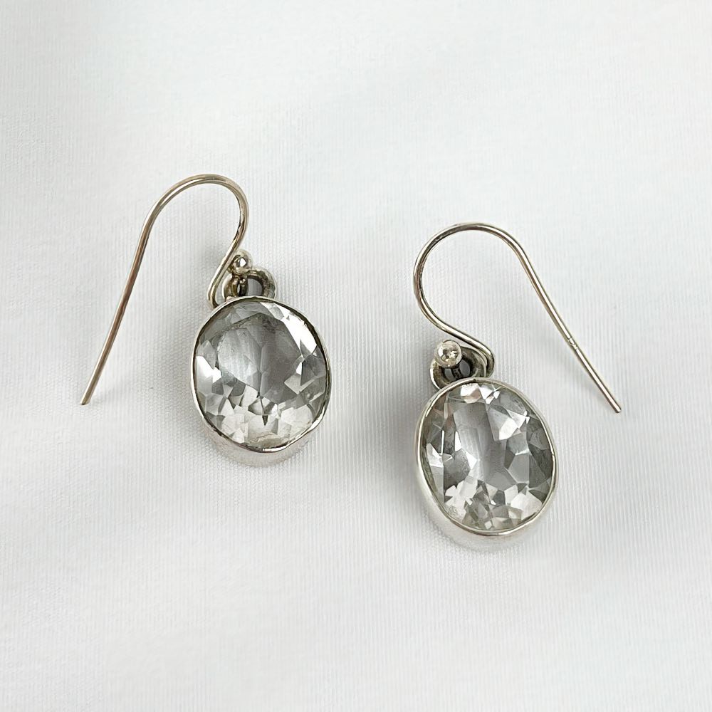 Boucle d'oreille Cristal de Roche
