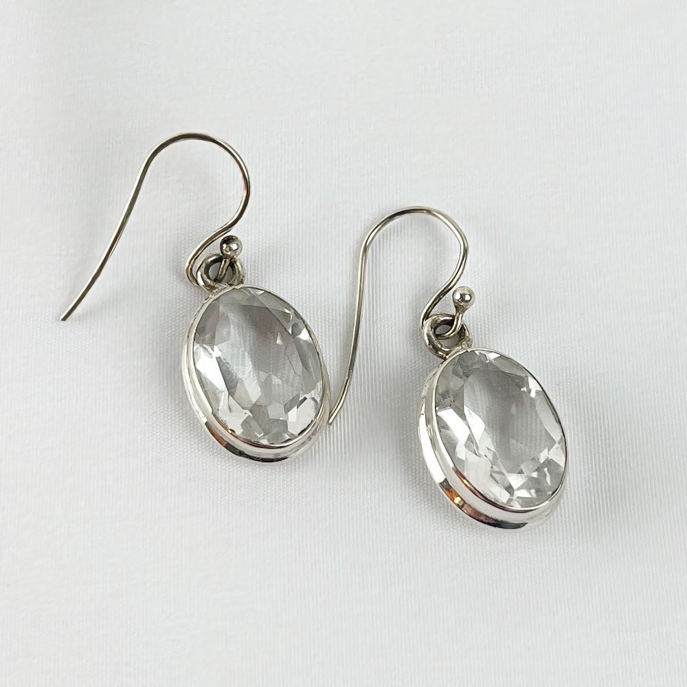 Boucle d'oreille Cristal de Roche