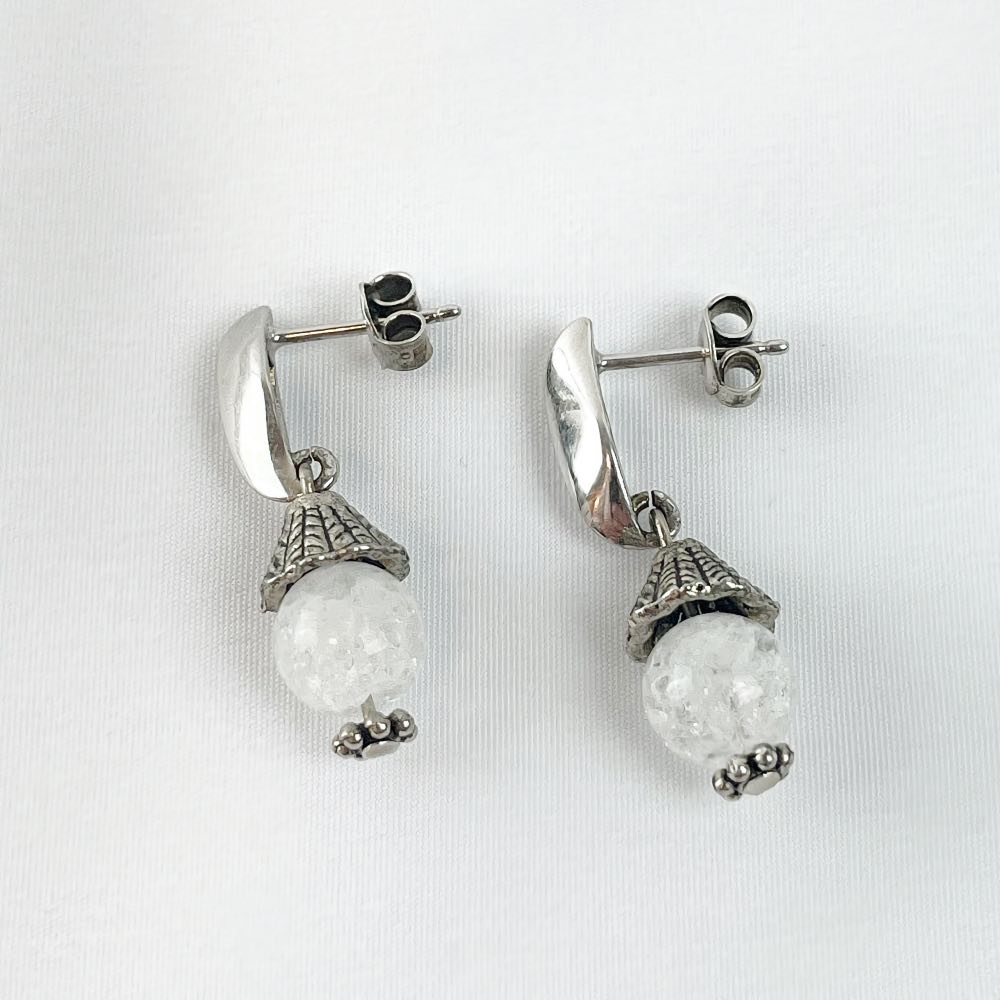 Boucle d'oreille Cristal de Roche