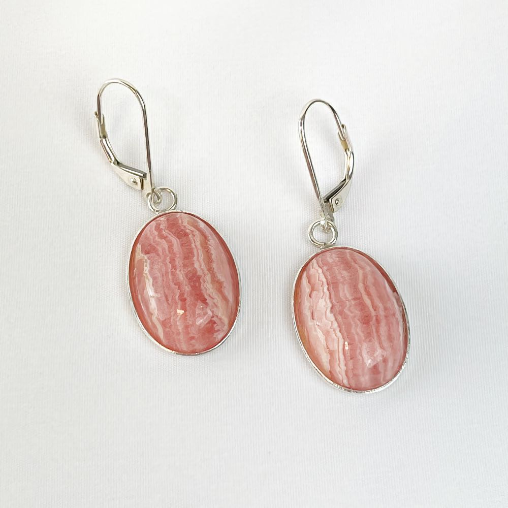 Boucle d'oreille Rhodochrosite