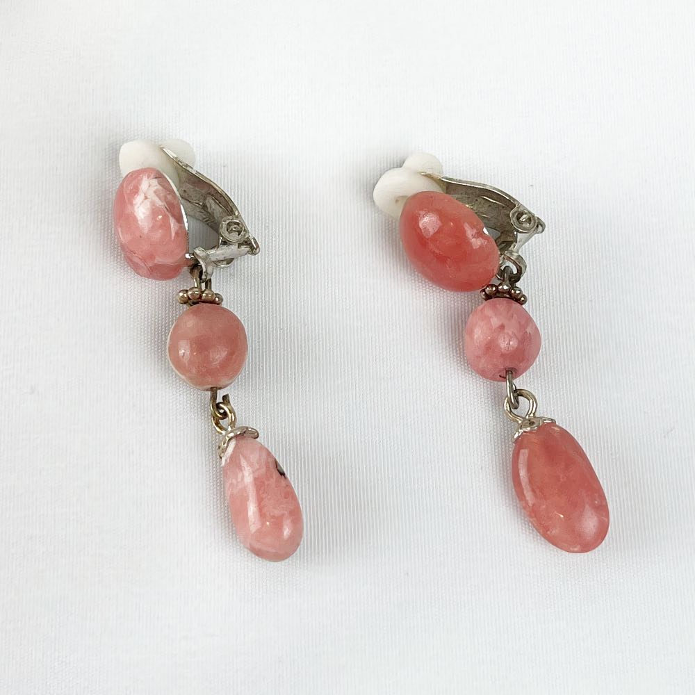 Boucle d'oreille Rhodochrosite