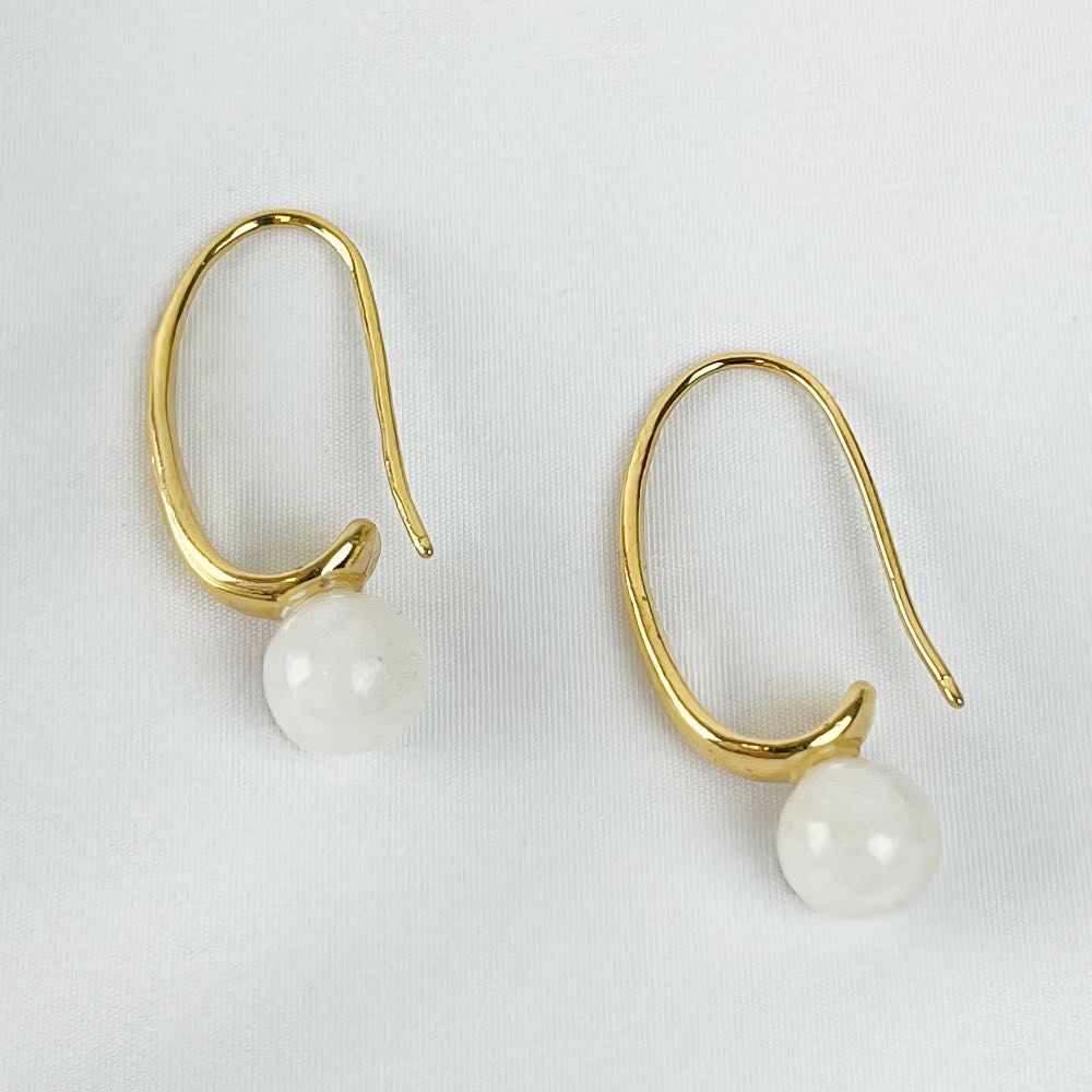 Boucle d'oreille Pierre de Lune