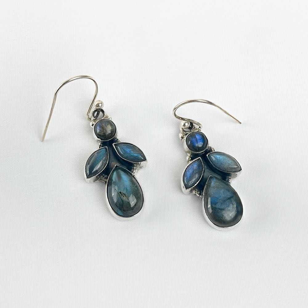 Boucle d'oreille Labradorite