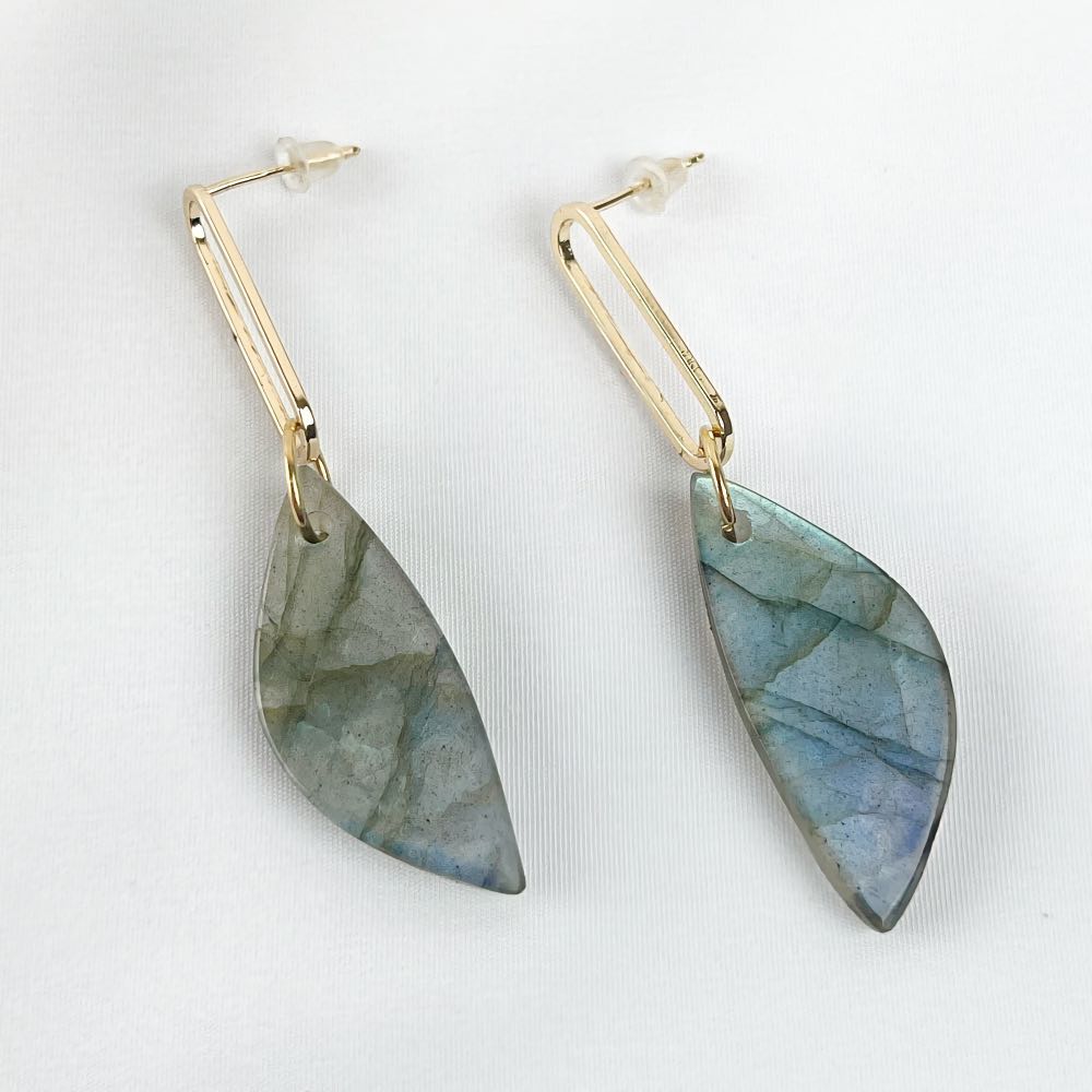Boucle d'oreille Labradorite