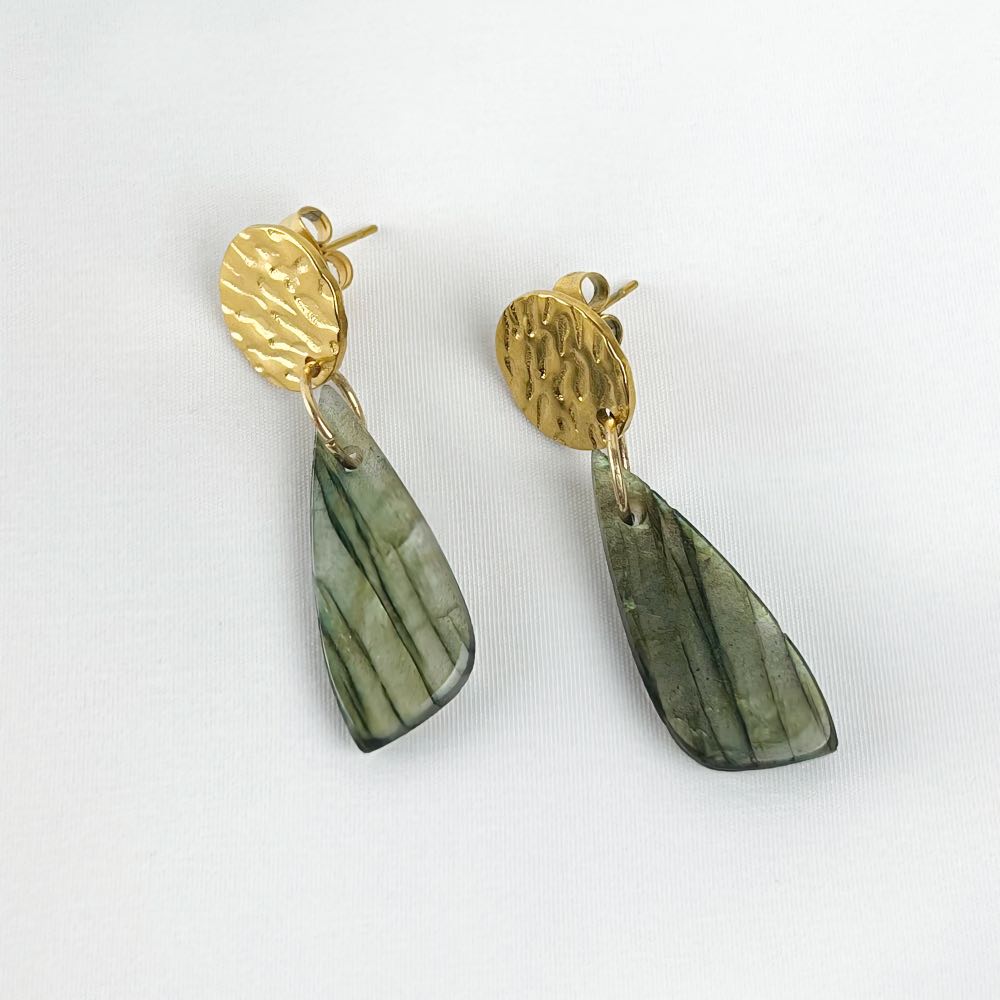 Boucle d'oreille Labradorite