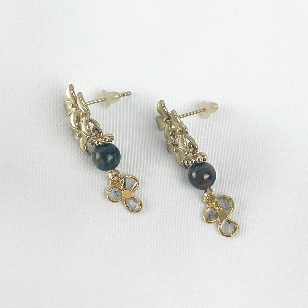 Boucle d'oreille Oeil de Tigre