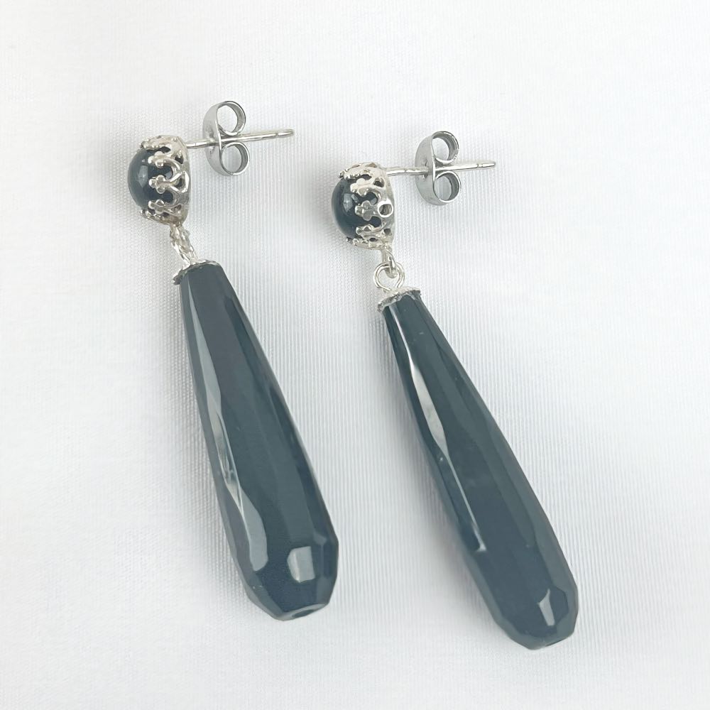 Boucle d'oreille Onyx