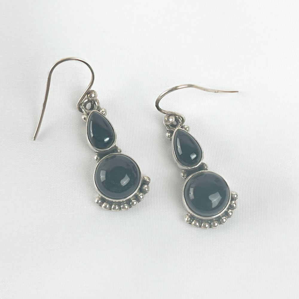 Boucle d'oreille Onyx