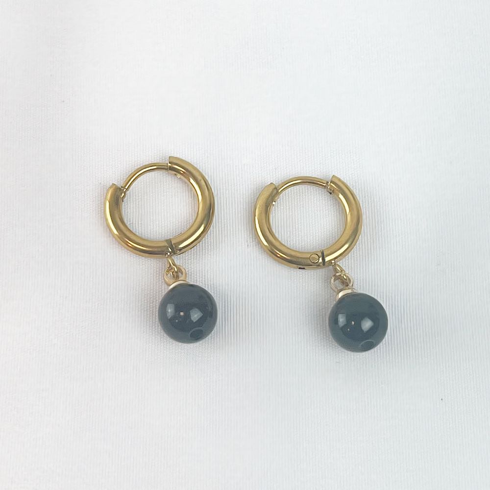 Boucle d'oreille Onyx