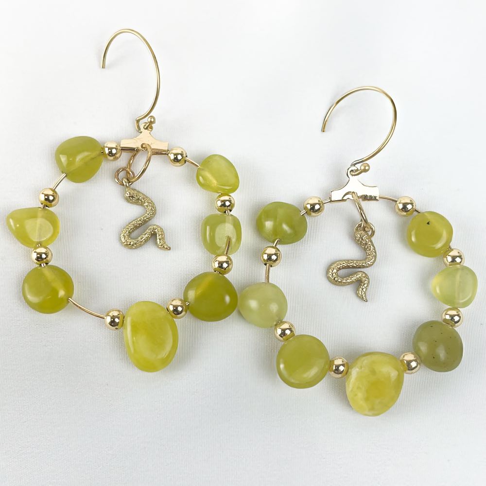 Boucle d'oreille Jade