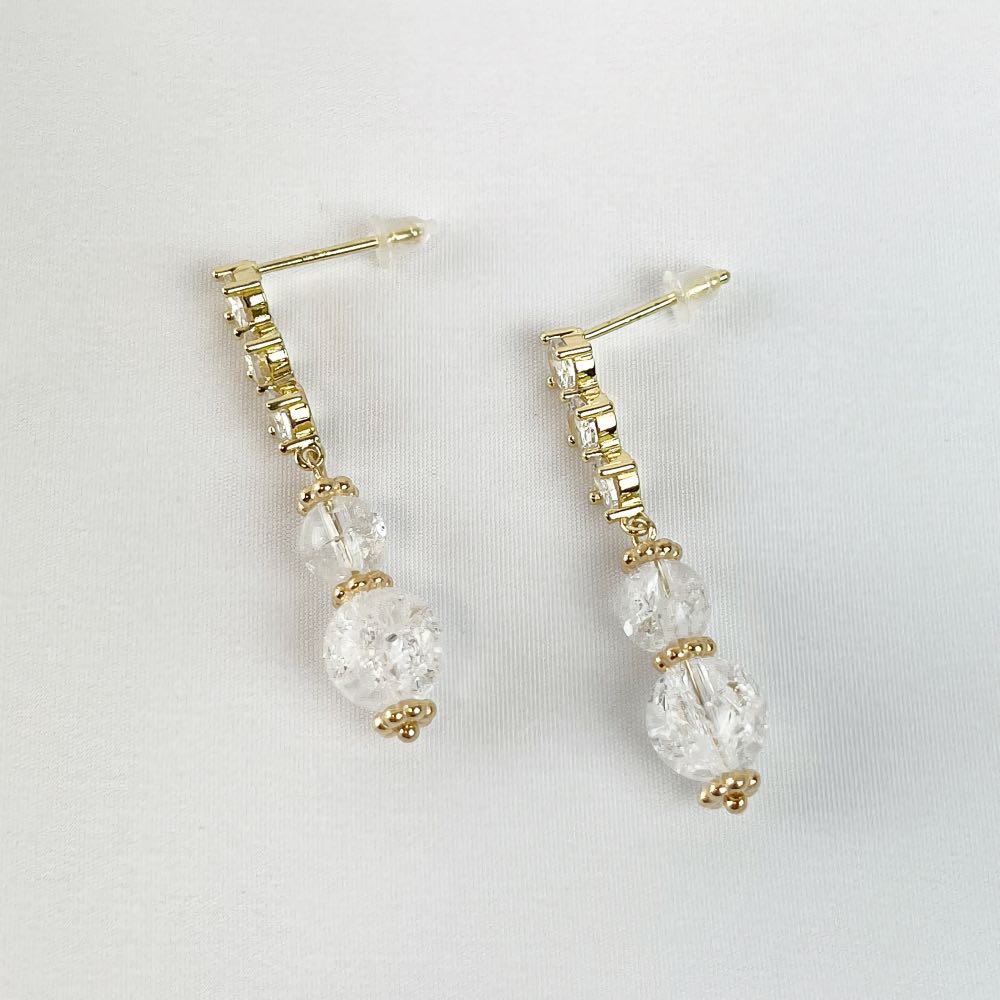 Boucle d'oreille Cristal de Roche