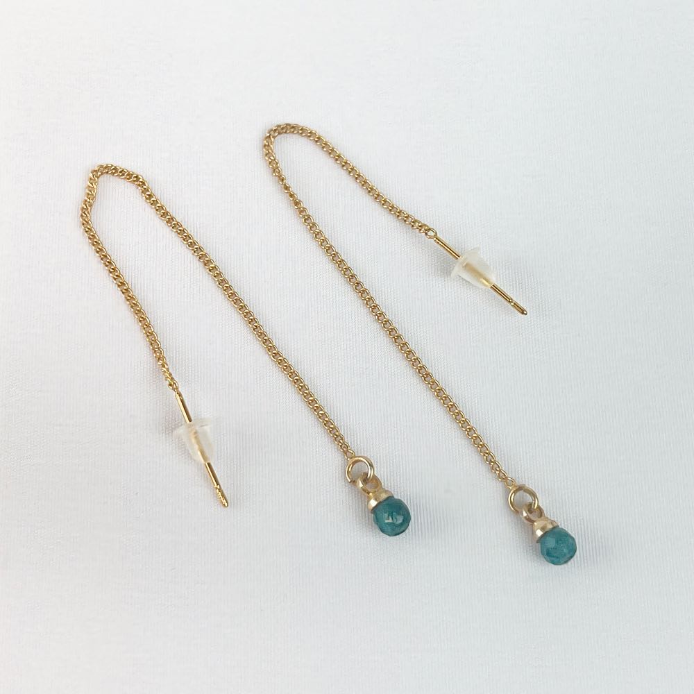 Boucle d'oreille Apatite