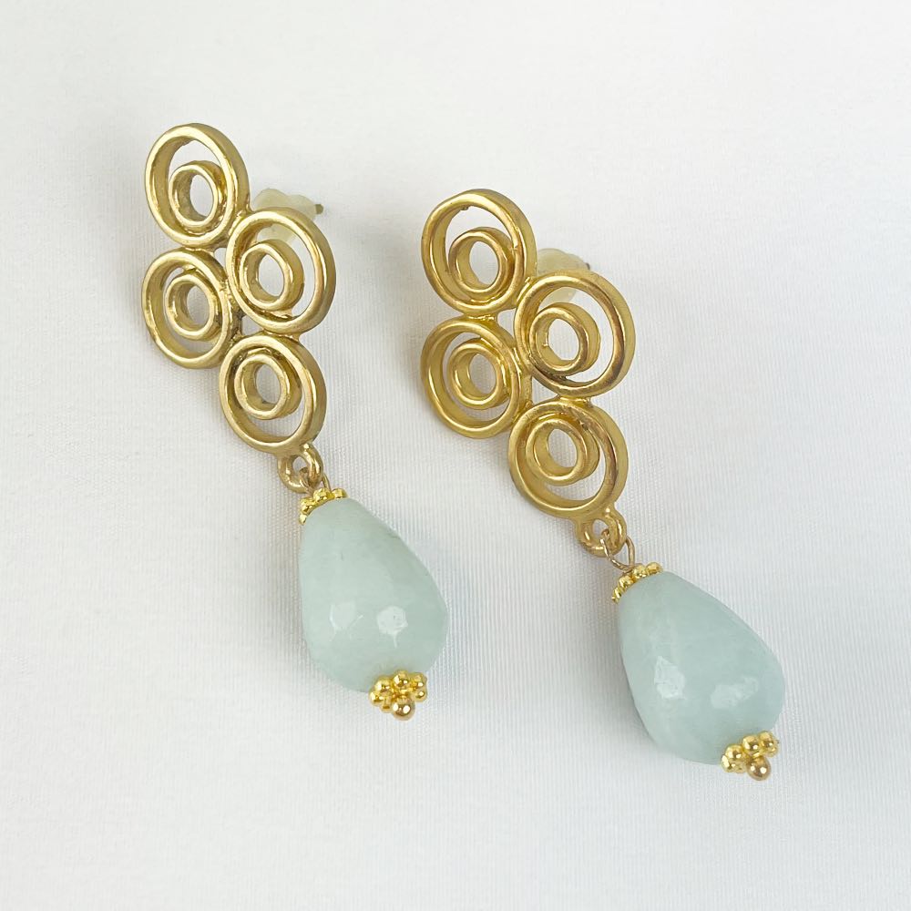 Boucle d'oreille Amazonite