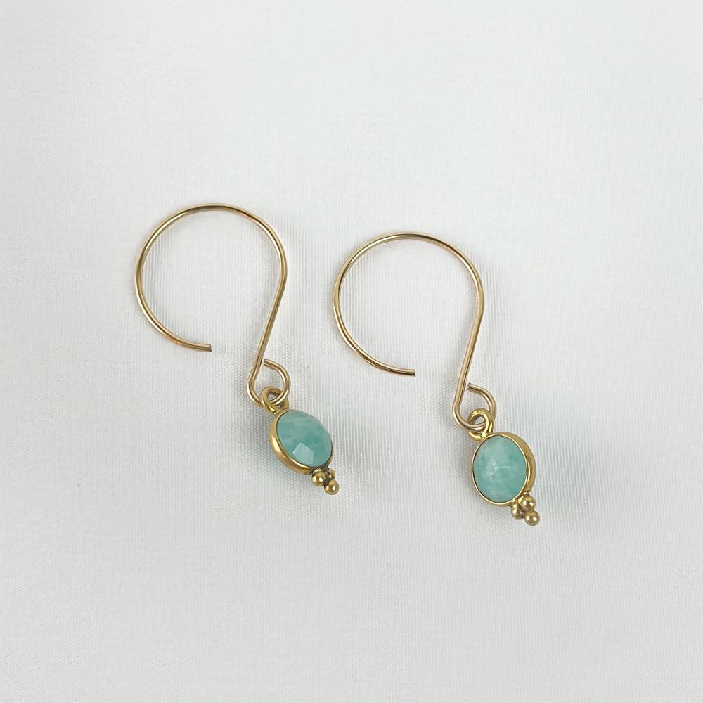 Boucle d'oreille Amazonite