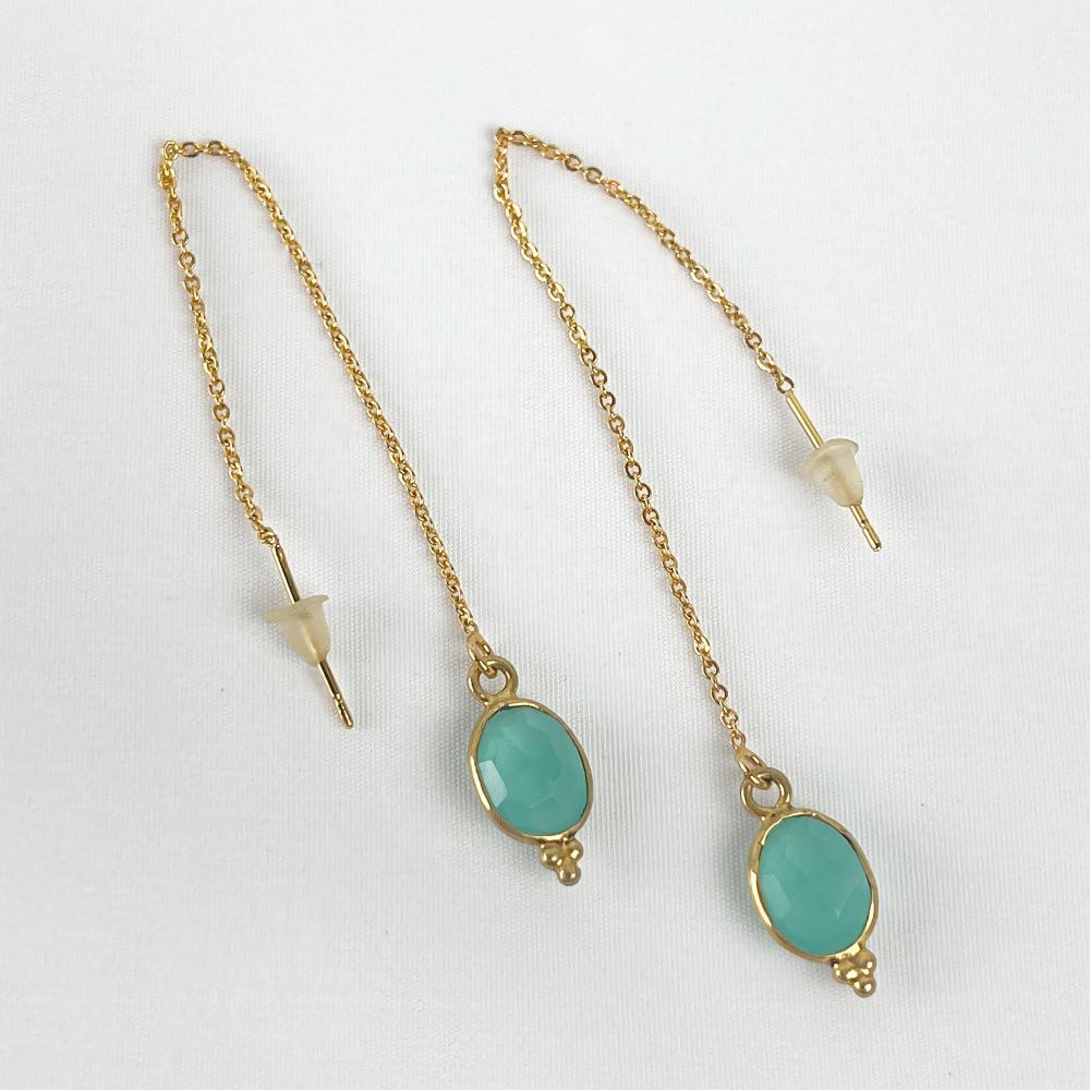 Boucle d'oreille Amazonite