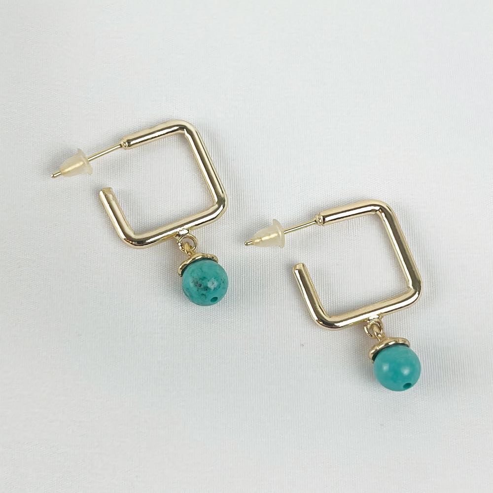 Boucle d'oreille Turquoise