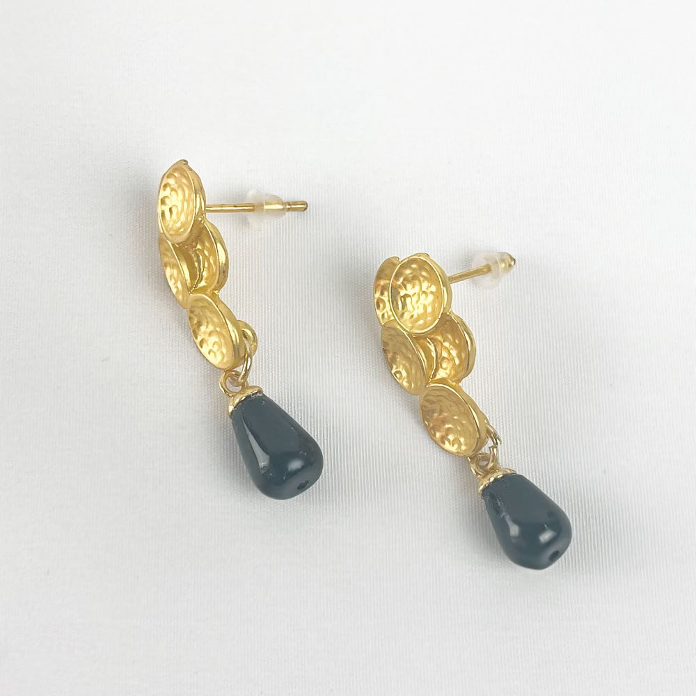 Boucle d'oreille Onyx