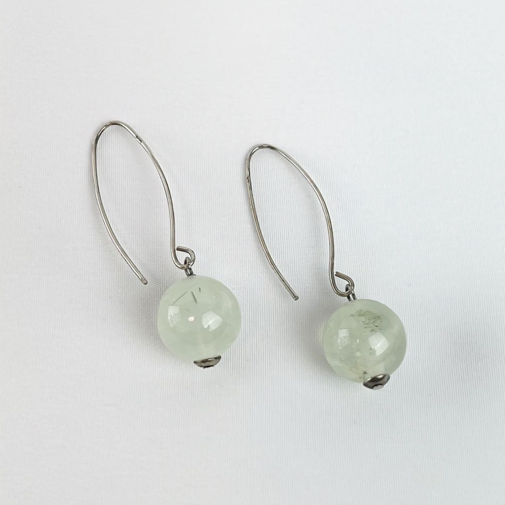 Boucle d'oreille Phrénite