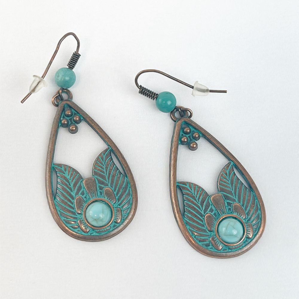 Boucle d'oreille Turquoise