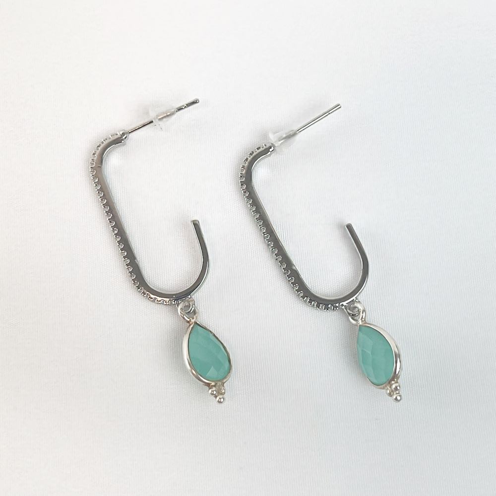 Boucle d'oreille Amazonite