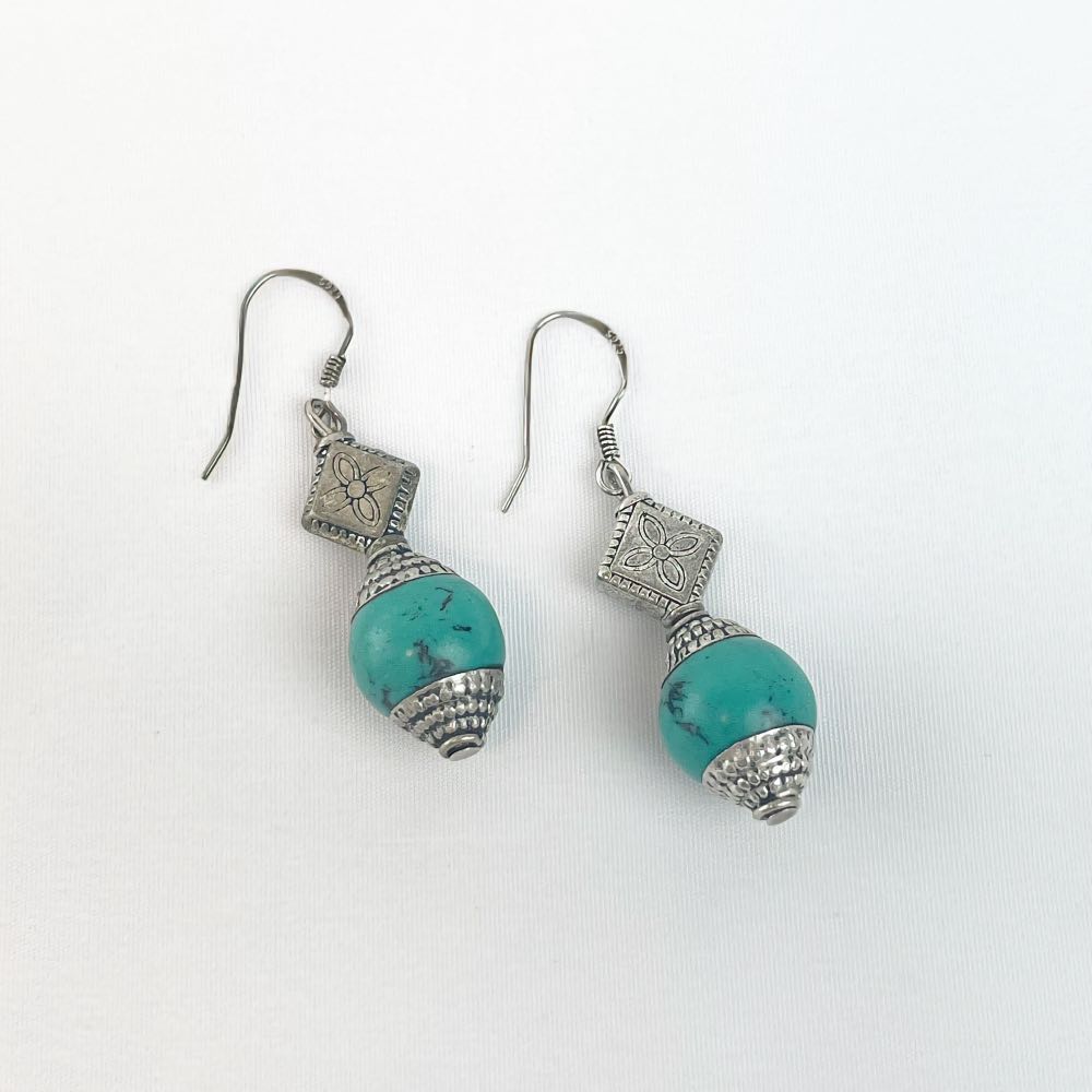 Boucle d'oreille Turquoise
