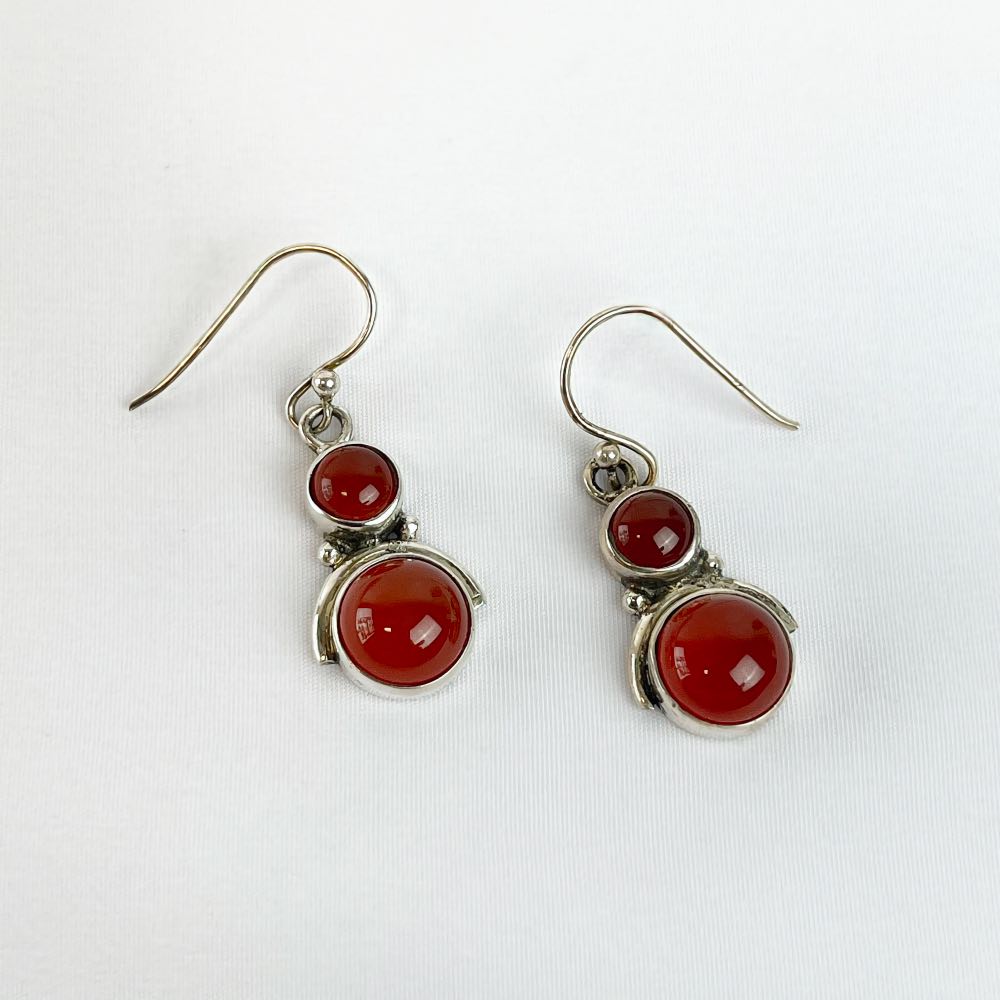 Boucle d'oreille Cornaline