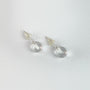 Boucles d'oreilles puces Cristal de Roche