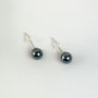 Boucles d'oreilles puces Hématite