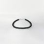 Bracelet Onyx - Perles facettées