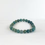 Bracelet Agate Mousse - Perles rondes