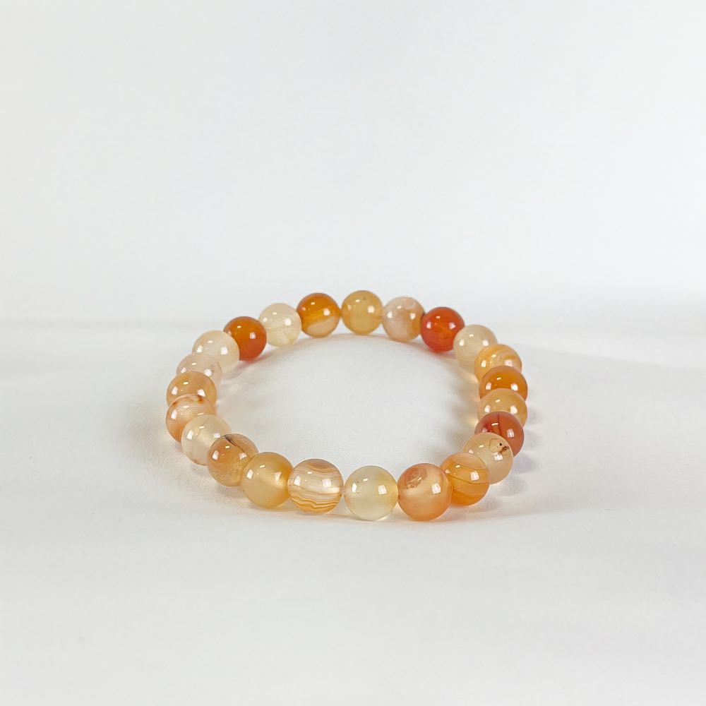 Bracelet Cornaline - Perles rondes