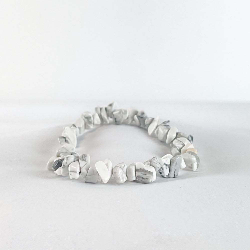 Bracelet Howlite - Perles chips
