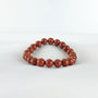 Bracelet Jaspe Rouge - Perles rondes
