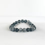 Bracelet Obsidienne Neige - Perles rondes
