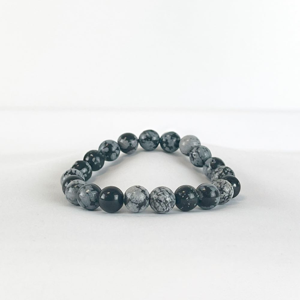 Bracelet Obsidienne Neige