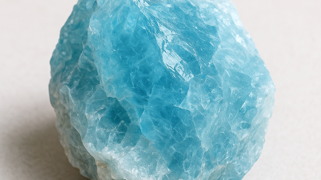 Pierre brute d'Aigue-Marine – pierre apaisante et de communication – Kryst'al