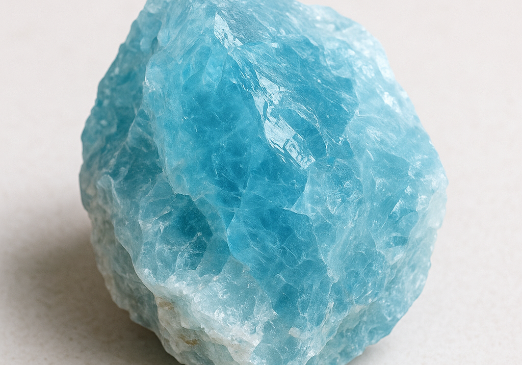 Pierre brute d'Aigue-Marine – pierre apaisante et de communication – Kryst'al