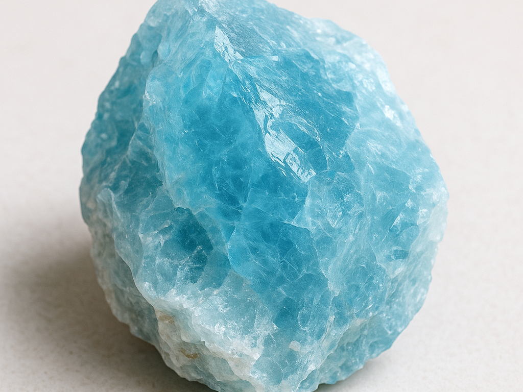 Pierre brute d'Aigue-Marine – pierre apaisante et de communication – Kryst'al