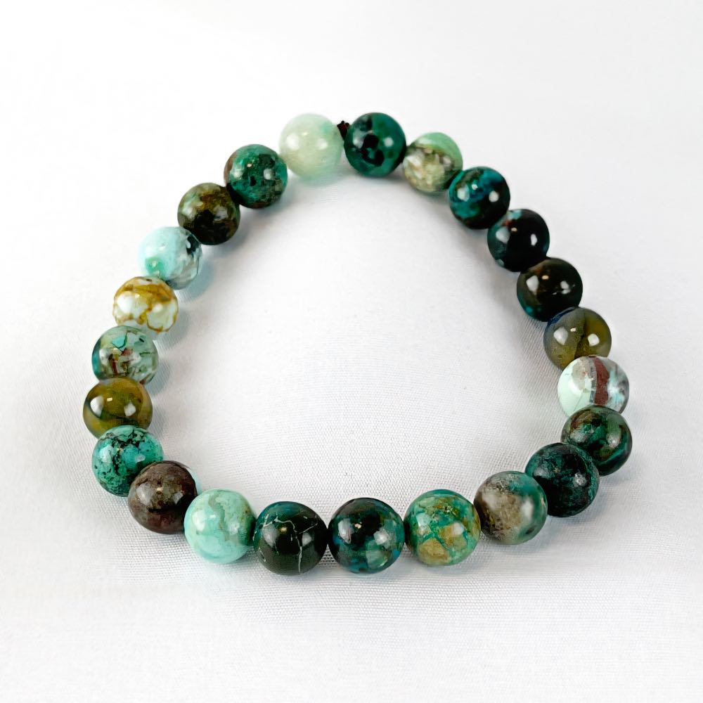 Bracelet Chrysocolle - Perles rondes